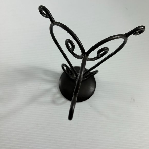 Target Black Metal Pillar Candle Holder Scroll 7.25" Tall Contemporary Decor - Picture 4 of 6